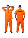 Adult Prison Clothes Inmate Costumes For Masquerade Children's Orange Prison Clothes