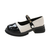 Leather Shoes Female British Wind Autumn 2025 New Round Head Thick Platform Mary Jane Shoes Female French Retro Thick Heel Single