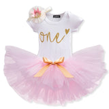 One Year Baby Girl Dress Unicorn Party Girls Tutu Dress Toddler Kids Clothes Baby 1st Birthday Outfits infantil