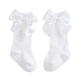 Baby Girls Socks New Kids Socks Toddlers Girls Big Bow Knee High Long Soft Cotton Lace Baby Socks Children Socks