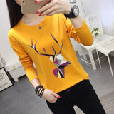 Chemise Femme Manche Longue Long Sleeve Tshirt Women 2021 Casual Cotton T Shirt White T-Shirt Plus Size Camiseta