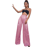 High Waist Fashion Casual Sequins Loose-fitting