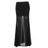 Summer Women's New Black Sexy One-Word Shoulder Zipper Short Outer Wearing Thin