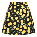 Y2K Summer Mini Skirts Women Harajuku Pencil Beach Streetwear Vintage Black Floral Print Short A Line Skirt Falda