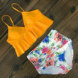 Bikinis Women Swimsuit 2021 Summer Beachwear Bathing Suits Swim Wear Padded Push up Swimwear Halter Top Bikini