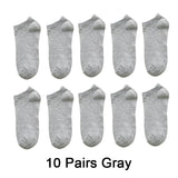 prices 10 Pairs=20pcs Women Socks Breathable Sports socks Solid Color Boat socks Comfortable Cotton Ankle Socks