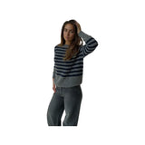 New Knitwear Women's High-End Casual Casual Lazy Style Women's Striped
