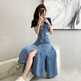Sister Fan Bumps The Big Collared Waist A Dress 2025 Thin Early Autumn Dress Open The Cowboy
