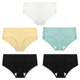 5PCS/Set Women's Panties Cotton Underwear Seamless Plus Size Briefs Low-Rise Soft Panty Women Underpants Female