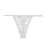 Cotton Lace Thongs Women Transparent Low-waist Underpant Hollow Out Thong Female G-String Underwear Lingerie