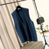 Sweaters 2021 Pullover Autumn Winter Tops Korean Slim Women Pullover Knitted Sweater V-neck Jumper Soft Warm Pull