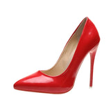 Zingj Shoes Women 2023 New Women's Shoes Autumn Pointed Shallow High Heels Women's Plus Size Work Shoes Women- Outfit