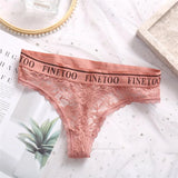 Lingerie Panties Women Thong Sexy Lace Panties Perspective Floral Lace Underpants Solid Color Briefs for Female