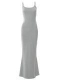 Solid Color Slim Maxi Slip