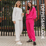 2021 Casual Shorts Set Pants Suit Women Tracksuits Harajuku Sweatshirts Elastic Waist Pencil Pants High