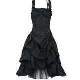 5XL Women Victorian Gothic Dress Vestidos Retro Lolita Palace Court Princess Halloween Punk Cosplay Long