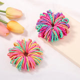 100Pcs/lot Hair Bands Girls Candy Color Elastic Rubber Band Hair Bands Child Baby Headband Scrunchie Kids Hair