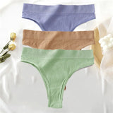 New Seamless Women's Panties Set High Waisted Thongs Woman Comfortable Women's Cotton Briefs Sexy Underpants For