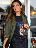 Artistic Text Graphic T-Shirt Women 2021 Summer Rock N Roll Fashion Tops Tshirt Femme Vintage Streetwear