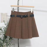 S-2XL 100-Folded Skirt Woman 2024 Autumn And Winter Suit Half-Dress Korean Version A Word High Waist Half-Body Skirt