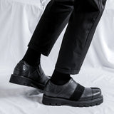 Zingj Leather Shoes Men's Business Dress Color British Casual New Trend Increased Men's Shoes