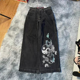 Zingj Wide-Leg Jeans Men Y2K Hip-Hop Harajuku High-Quality Street Rest 1215-1-Outfit