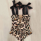 Piece Swimsuit 2021 New Cute Swimwear Women Bow Swimwear Hollow Out Bathing Suit Back crisscross Monokini