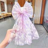 Girls Beautiful Chiffon Bow Print Flower Strawberry Hairpins Headband Kids Sweet Hair Decorate Clip Fashion Hair