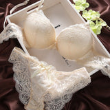 Women's Push Up Sexy Bra Set Black Underwear&amp;Panties Comfortable Breathable Bra Set Sexy Good Lace Underwear For