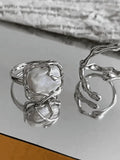 Irregular Geometric Cuff Ring- Outfit
