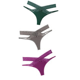 Set Women Sexy Lace Panties Transparent Low-waist Underpant Hollow Out Thong Female Seamless G-string Underwear