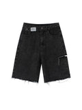 Waist Denim Shorts Women Fashion 2022 New Casual Harajuku Wide Legs Ripped Jeans Short Washed Female Summer Cotton