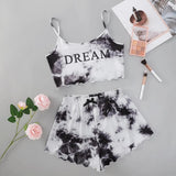 Printed Girls' Short-Sleeved Shorts Sexy Pajamas Girls' Cartoon Leisure PJ Leisure Home