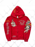 Skull Hoodie Y2k Vintage Gothic Autumn And Winter Hip Hop Long-Sleeved Coat Loose Hooded