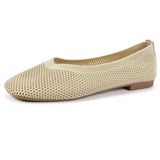 Zingj Mesh Single Shoes Women 2024 Summer Wear Shallow Mouth Breathable A Foot Pedal Mother Shoes Working