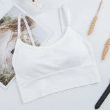 Bra Underwear Bas For Women Bralette Seamless Padded Bra Lingerie Cotton Wireless Fitness Tops Brassiere Bra Solid