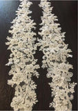 Beaded Appliques Removable Shoulder Straps Wedding Party Dress Shawl Wedding Gauze Arms for Strapless