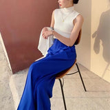Capris Pants for Women High Waist Spring Summer Thin Casual Women's Pants New Style Loose Solid Fashion Suit Pants