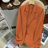 Zingj Suit Jacket Female In 2024 Autumn New Design Sense Fashion Versatile Temperament Single Breasted Small Suit