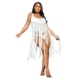 Zingj New Women's Wear Silk Tassel Beach
