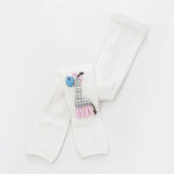 to 8 Years Spring Autum Cute Deer Girl Trousers High Quality Cotton Girls' Leggings Soft Knitted Pants for Children's