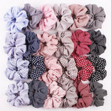 inch Women Printed Scrunchie Elastic Hair Bands For Girls Ponytail Holder Rubber Band Hair Rope Headwear Hair