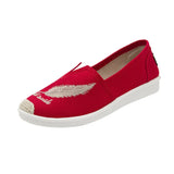 Size 35-42 Embroider Women Shoes 2019 Loafer Casual Slip on Shoes Woman Espadrilles Hemp Canvas Flat Shoes
