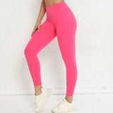 Zingj Embarrassment Line Peach Hip Fitness Yoga Pants Waist Cross Hollow Out Tight Sports Fitness Pants-Outfit