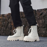 Zingj Platform Derby Martin Boots