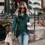 Turtleneck Sweater Autumn Winter Long Sleeve Harajuku Knitted Sweater Casual Pullover Vintage Jumper Tops