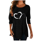 Women Casual Long Sleeve O Neck Button Irregular T Shirt Spring Vintage Loose Shirt Oversize 2XL Tee Shirt Oversized Tops