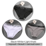 Women's Cotton Briefs Women's Panties Sexy Female Underpants Solid Color Panty Intimates Women Underwear M-2XL