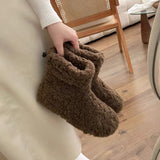 Winter New Hairy Snow Boots Women Add Velvet Add Thick Warm Cotton Shoes Wool Shoes Big Cotton Ankle Boots