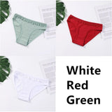 Cotton Panties Underwear Solid Women Sexy Lace Underpants Soft Briefs Set Female Intimates Plus Size Lingerie Panty